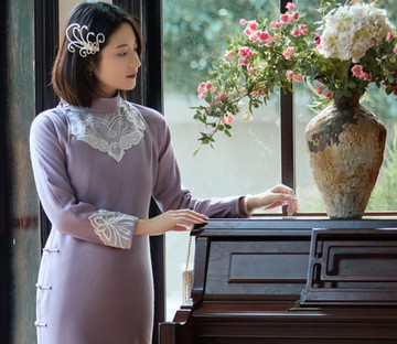 【紫云仙】 新中式復古/高貴千金/古法旗袍