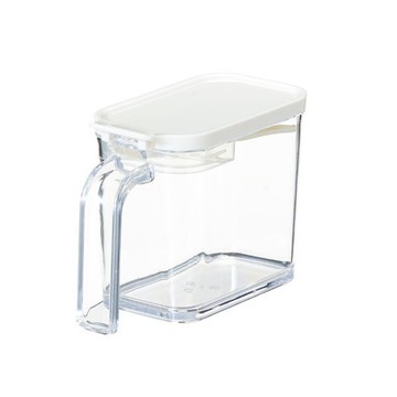 日本【ASVEL】多採單格調味盒 附匙 480ML 白/紅 K-1135