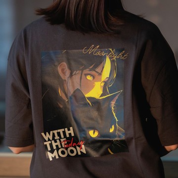 【CREEPS】Moonlight 寬鬆重磅印花T恤 210g