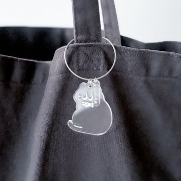 ネチコヤン 透明壓克力鑰匙圈 -「陪陪我嘛」ネチコ-