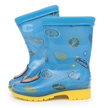 HELLO CARBOT 衝鋒戰士 佩羅邦 男童PVC雨靴 10005  藍色  170mm