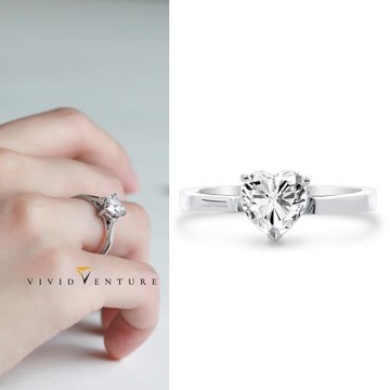 亞帝芬奇 GIA 1克拉 DVS2 天然鑽石 真鑽 戒指 愛無暇 PT950鉑金台