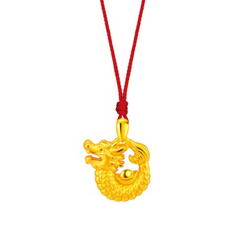 Jcode Jcode金飾 龍總發硬金墜子 送項鍊