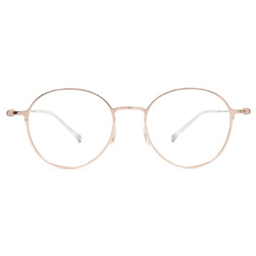 極‧舒適3.0系列 l  精巧極細圓框眼鏡 | 落日金