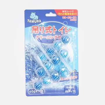 TAMURA 懸掛式馬桶清潔球 海洋60g 3入