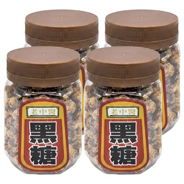 老中醫 罐裝黑糖 小  140g  1入  4罐