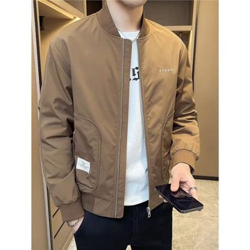 潮牌棒球領夾克男痞帥男裝上衣服新款工裝褂子春秋季防風防水外套