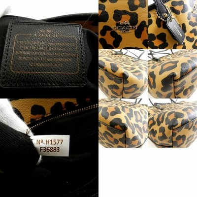 COACH コーチ ヒョウ柄 F36883 トートバッグ PVC レディース