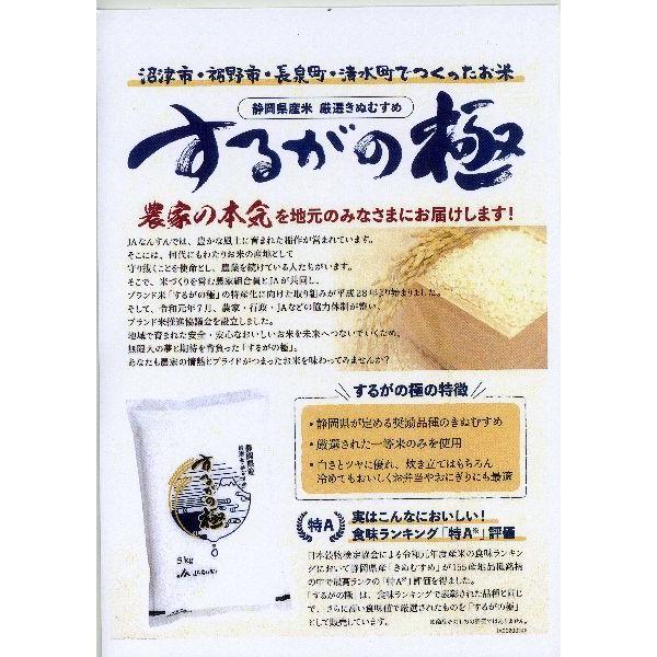 令和５年産　静岡県産　するがの極（玄米）５kg　精米無料