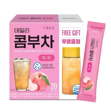 🇰🇷 韓國 다茶농원 Danongwon 每日康普茶 蜜桃風味（20包入附贈水壺） 🍑✨