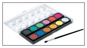 雄獅 粉餅水彩-12色入 / 盒