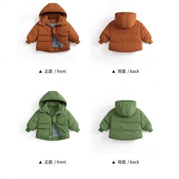 男童女童棉服冬季新款中小童棉襖加厚童裝兒童羽絨棉衣可愛韓版潮鑫弘-萌寶童裝