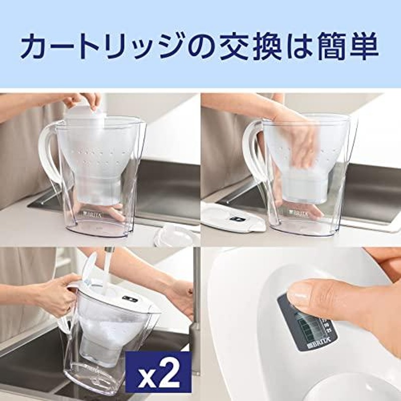 ブリタ 浄水器 MAXTR➕ 2.4L カートリッジ3個 - 通販 - pinehotel.info