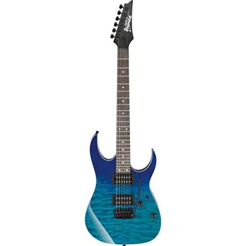 アイバニーズGRG 6弦ソリッドボディエレクトリックギター右、青