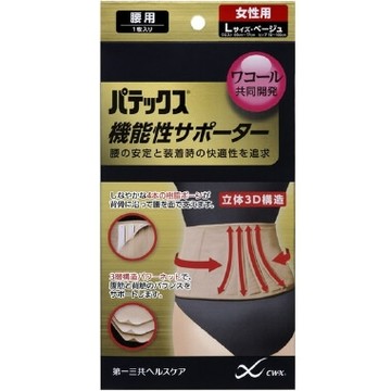 L Beige for Patekkusu functionality supporters waist