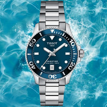 TISSOT天梭 SEASTAR1000 海洋之星 300米 潛水石英腕錶 36mm/T1202101104100