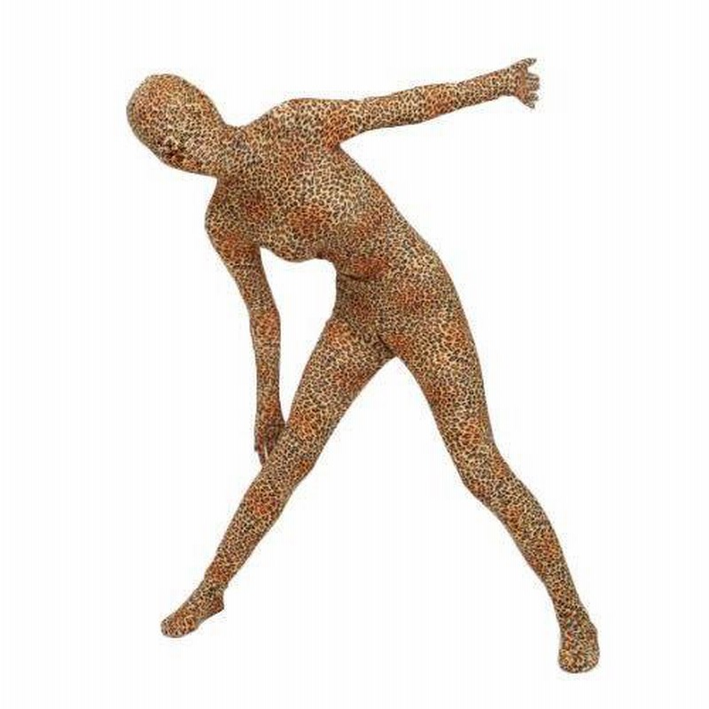 アートソン製 豹柄全身タイツ Pケース付き zentai 全身タイツ 豹柄 レディースMサイズ