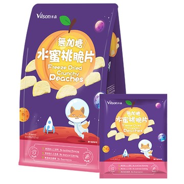 【米森 vilson】無加糖水蜜桃脆片(7g*5包/盒)