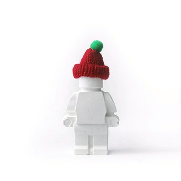 (現貨) 耶誕期間限定 | 聖誕紅帽機器人水泥擺飾 辦公室擺飾 擴香