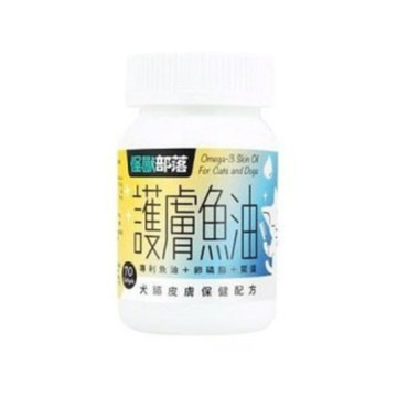LitoMON怪獸部落【2入組】70顆 護膚魚油 犬貓皮膚保健配方 (E603) (購買第二件贈送寵物玩具x1包)