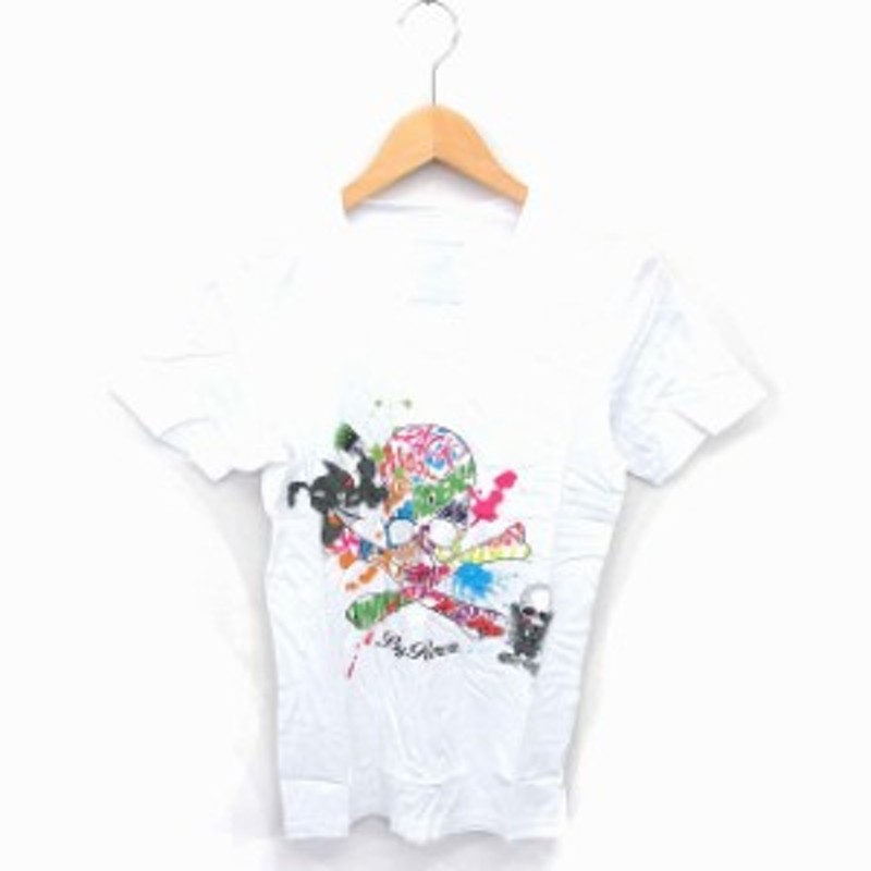 中古】未使用品 ロエン Roen 箱付き Tシャツ カットソー スカル