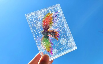 虹彩之鳥【訂製商品】禮品 透明 精緻 可愛