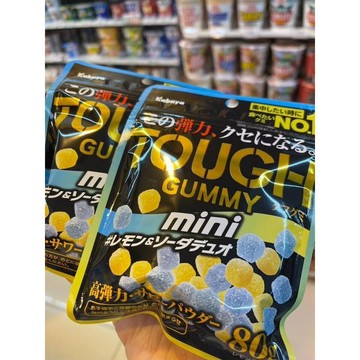 日本🇯🇵限定KABAYA Tough Gumimini 檸檬&蘇打二重奏 超彈力軟糖