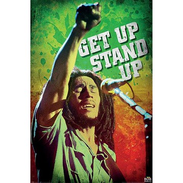 雷鬼教父(Bob Marley) - 巴布馬利 (Get Up Stand Up) - 進口海報