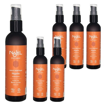 NAJEL 台灣公司貨 有機黑種籽草按摩護理油 身體 + 頭髮用  125ml  6瓶