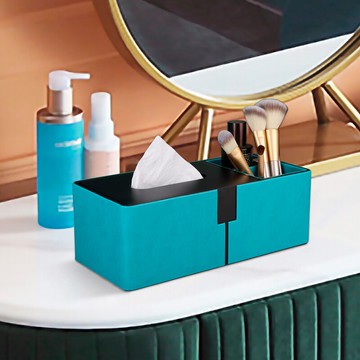 面巾盒/面紙盒 紙巾抽紙盒多功能茶几遙控器收納盒家用客廳創意高檔輕奢北歐ins『XY16368』