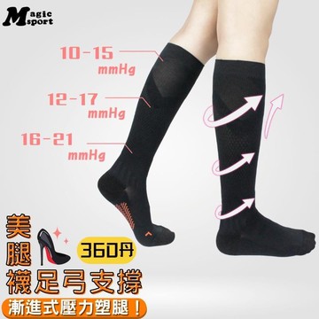 【美肌刻】360丹彈性高筒壓力襪 JG-298