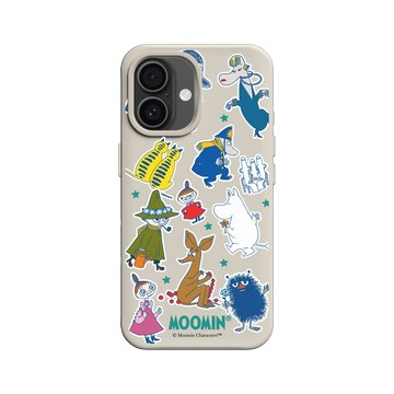 iPhone 16 SolidX 貝殼灰 - Moomin - Moomin角色大集合