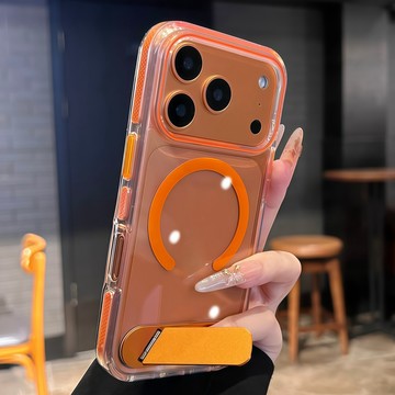 金屬支架 磁吸無線充 防摔手機殼 適用 iPhone 17 16 15 14 13 Pro max 保護殼