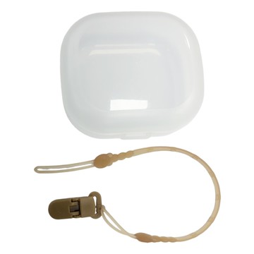 JOLLY 防掉繩收納盒組-咖啡熊 防掉帶 固齒器 奶嘴盒 固齒器收納盒