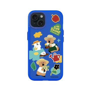 iPhone 15 Clear 激光藍 - Dinotaeng - 棉花糖小鎮的陽光 - 貼紙款