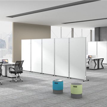 熱銷/免運費 移動折疊活動屏風推拉車間辦公室簡約隔斷室內簡易高擋板墻