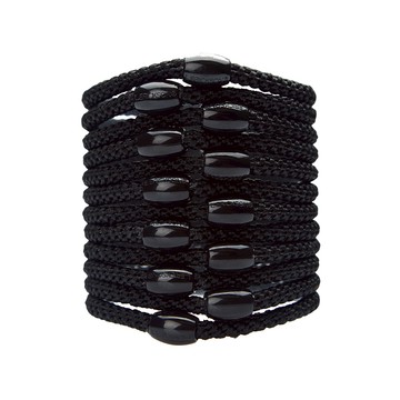 快速出貨🖤ᝰ 🩹⊹꙳⚫️◞✧︎ 經典黑 無可取代【L. ERICKSON 官方旗艦】細版 彈力髮圈 12入 〈經典黑〉