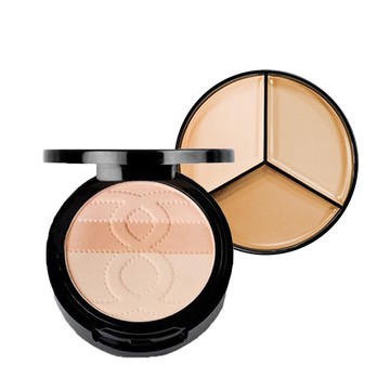 防曬X修容 超持久3色粉餅SPF50+全方位三色遮瑕膏【MEILIN彩妝大師】