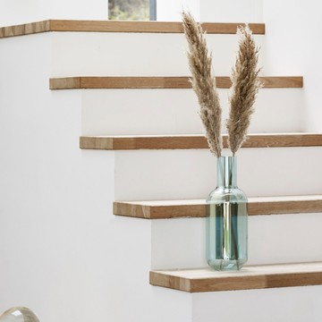 【Hübsch】淺藍泡泡感虹光玻璃花瓶