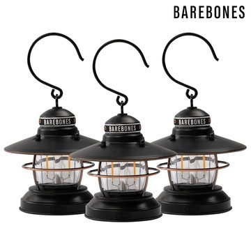 Barebones 吊掛營燈組 Edison Mini Lantern LIV-276 霧黑 【三入一組】 / 城市綠洲