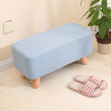 換鞋凳 沙發凳子實木長方形換鞋凳矮凳布藝長條凳門廳凳擱腳凳床尾沙發凳