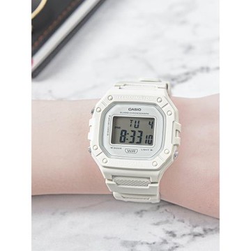 Casio卡西歐手表復古男女學生小方塊運動防水電子表W-218HC-8A
