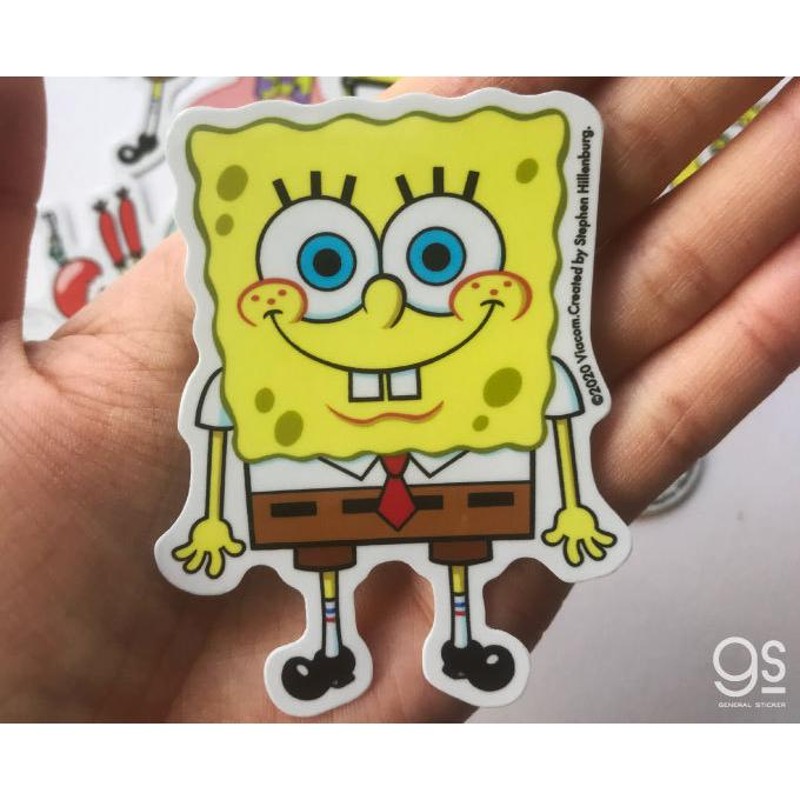 スポンジ・ボブ ボブ キャラクターステッカー アメリカ アニメ SpongeBob ダイカットステッカー SPO001 gs 公式グッズ |  LINEショッピング