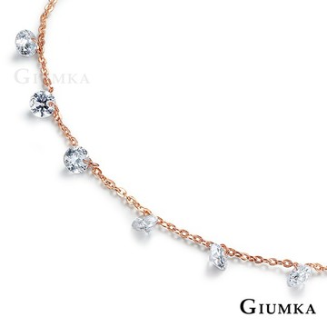 【Giumka】女士腳鍊．腳鏈．點綴幸福．玫瑰金