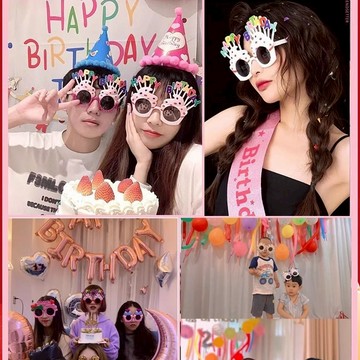 廢物專賣店 搞怪眼鏡 派對拍照道具 抓周眼鏡 生日眼鏡 聖誕節裝飾 蛋糕造型眼鏡 搞氣氛道具 創意裝扮 拍照必備
