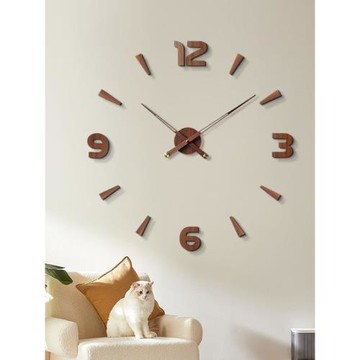 創意個性數字時鐘簡約輕奢客廳裝飾掛鐘墻貼壁鐘靜音墻鐘鐘表工廠