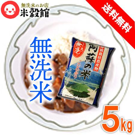 令和5年産 米 5kg 送料無料 特別栽培米 熊本 阿蘇のコシヒカリ 無洗米 5kg