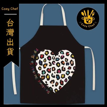 ✨️臺灣出貨✨️暖廚小築✅可開發票愛心卡通韓版女可愛亞麻無袖圍裙腰廚房做飯布藝成人家居可愛罩衣