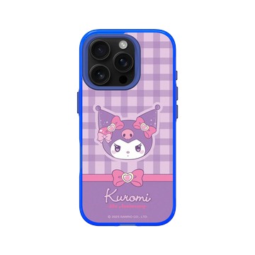 iPhone 16 Pro Clear 激光藍 - 三麗鷗-酷洛米20週年 - 俏皮魔法-英倫格紋