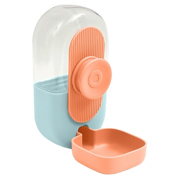 毛皇上 藍拼橘 800ml 寵物自動飲水機 掛籠式飲水器  1個